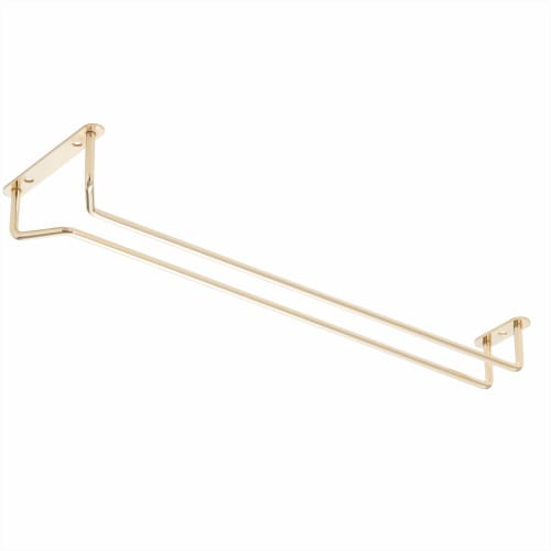 

Endo Shoji Commercial Glass Hanger, 16-inch, Steel and Brass Plated, PGL6616