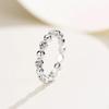 Lulu Tong S925 Silver Round Bead Diamond Ring - Simple Stackable Xiaohongshu Jewelry