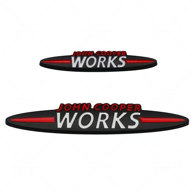 Pegatinas Emblema de Metal JCW John Cooper Works Calcomanía para Guardabarros Lateral Trasero Maletero de Coche Pegatina
