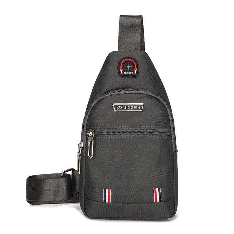 Neue Brusttasche Herrentasche Einzelschulter Umhängetasche Lässige diagonale Umhängetasche Oxford-Stoff Brust schräg Rucksack Trendige kleine Herrentasche