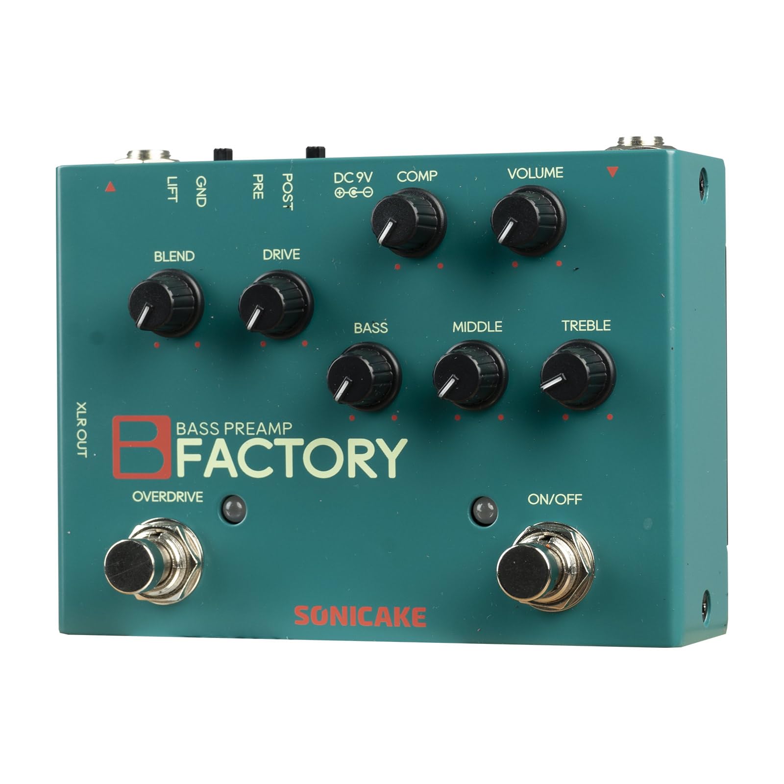

SONICAKE Preamp Compression Overdrive Bass Effector B Factory & &