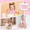 HooLing 24 Pcs Toddler Bibs Waterproof Baby Cotton Soft Girl Drool Bibs Feeding Kindergarten Welfare Home Newborn Party