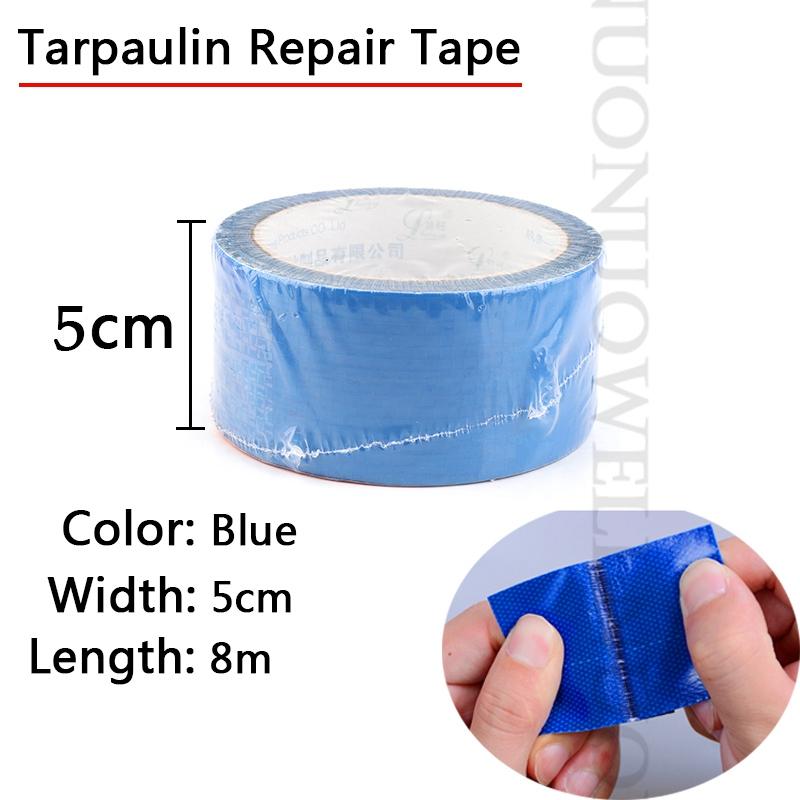 1Roll Universal Outdoor Awnings Tarp Truck Car PE PVC Tarpaulin Repair Glue Waterproof Adhesive Tape