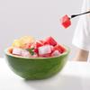 Vattenmelon Skärare Rivjärn 304 Rostfritt Stål Vattenmelon Tärningsskärare Fruktsallad Melon Skärare