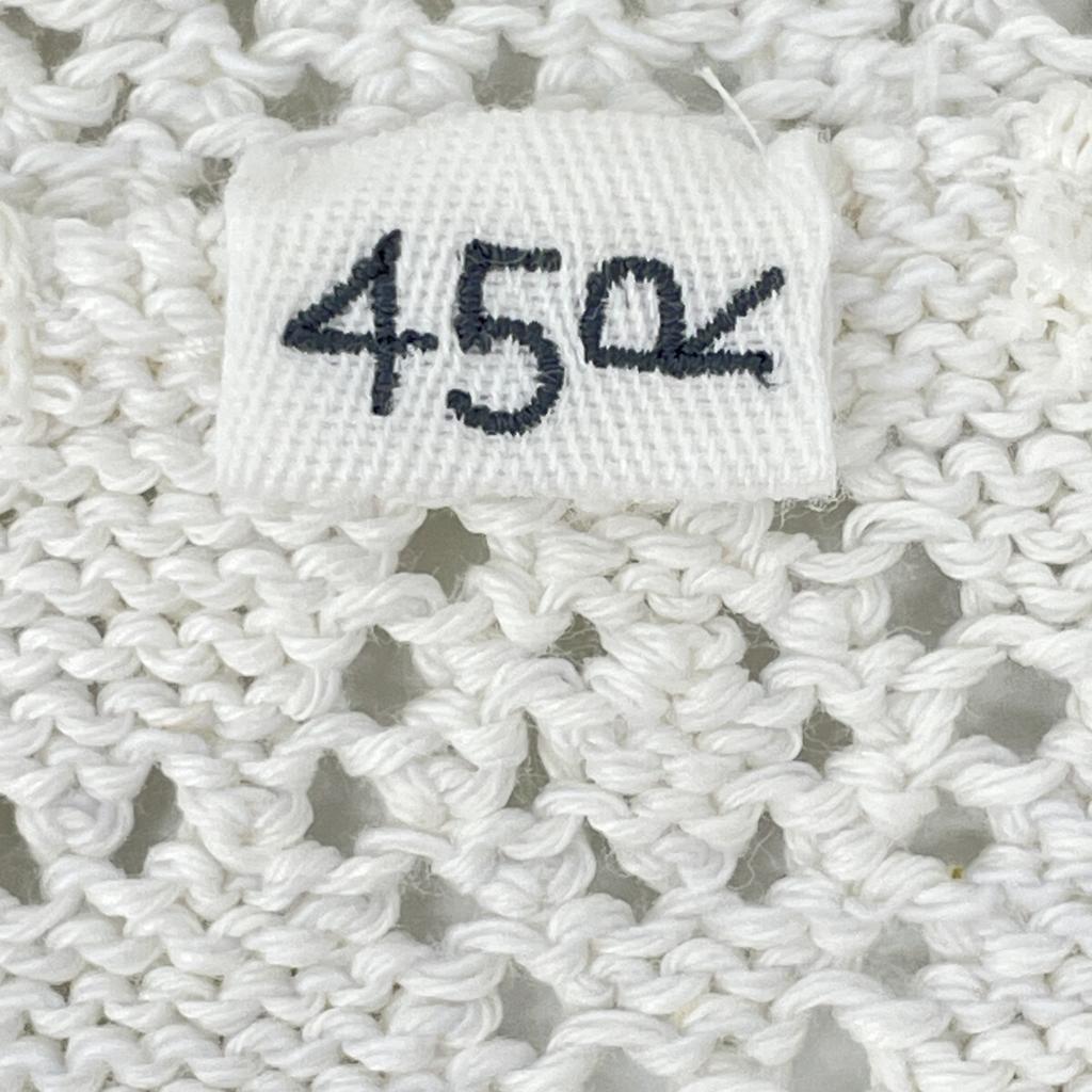 45R 70480011 White Lace Knit Cardigan Tops 03 whiteUsed