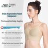 Front Zip Sports Bra with Side Support for Post-Mastectomy and Implant Compression