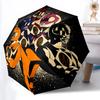 1 Stück Power Rangers Automatischer Faltregenschirm, Tragbares faltbares Design, 8-Rippen-Eisenrahmen, Ganzjähriges lässiges Outdoor-Accessoire für Weihnachten Geburtsta