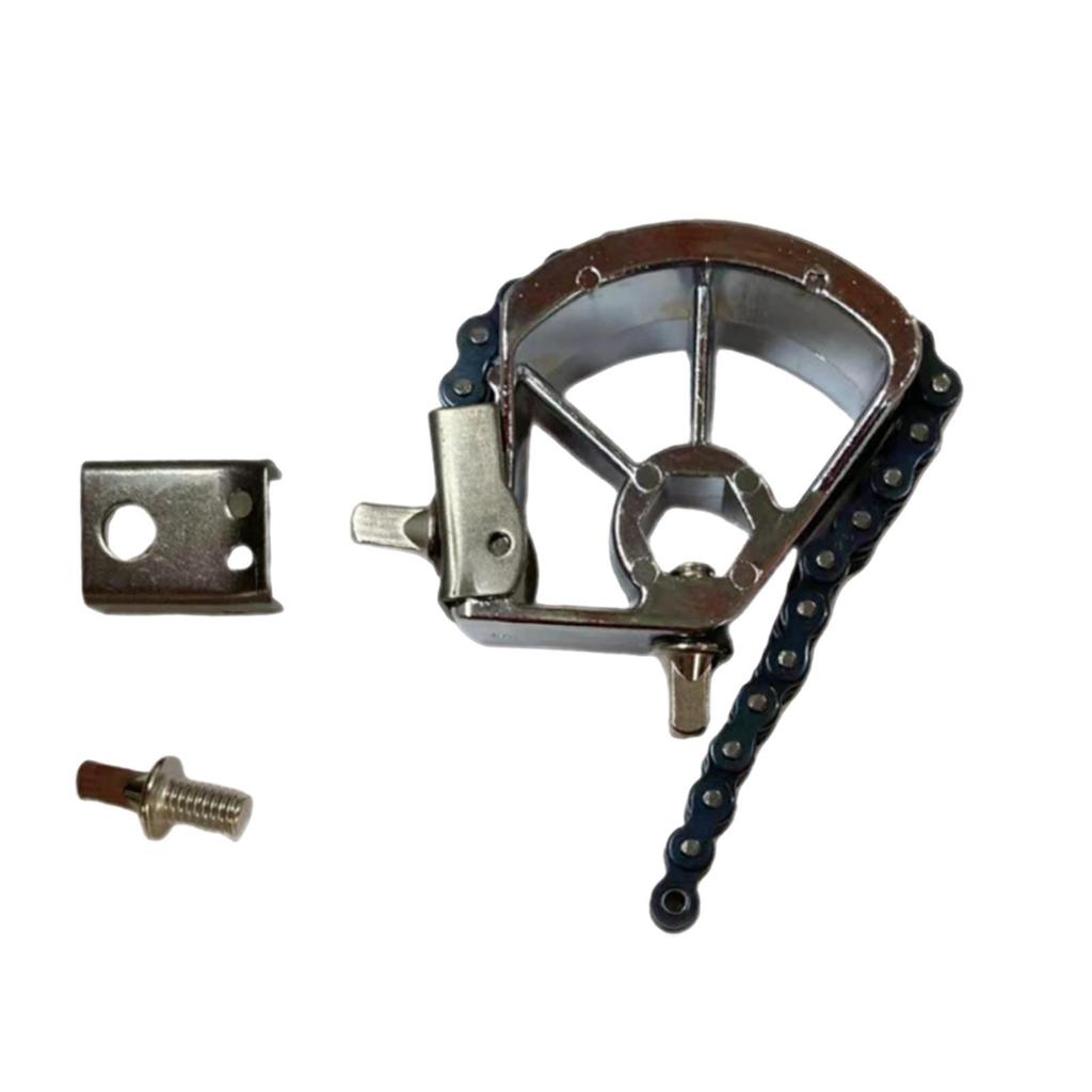 Double Chaîne Entraînement Accessoires Percussions Robuste Stable Pédale de Grosse Caisse Chaîne