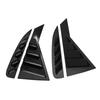 Car Rear Window Side Vent Shutter Louver Cover Trim Car Accessories Carbon Fiber For Kia Rio K2 2011~2015 Sedan Russia Version