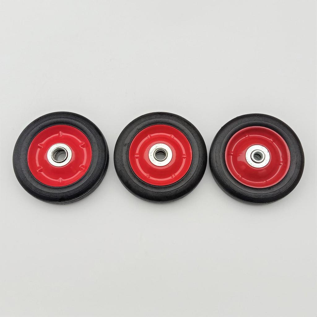 6-Inch Rubber Swivel Caster Wheel with Iron Core for Luggage Cart