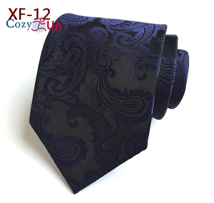 Cozy Up 3.15"(8cm) Fashion Striped PaisleyTies Men Plaid Flower Necktie for Wedding