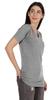 Inkmeso Long Length Notch Neck Top For Women Basic Cotton Tee Shirt w  Pocket Patch Legging