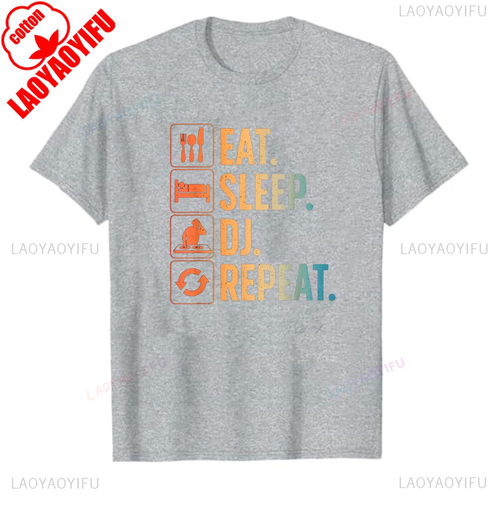 Cool DJ Art for Men Women Disc Jockey Music Producer EDM DJ TShirt S Graphic T Shirts Casual Style Retro Short Sleeve Tops