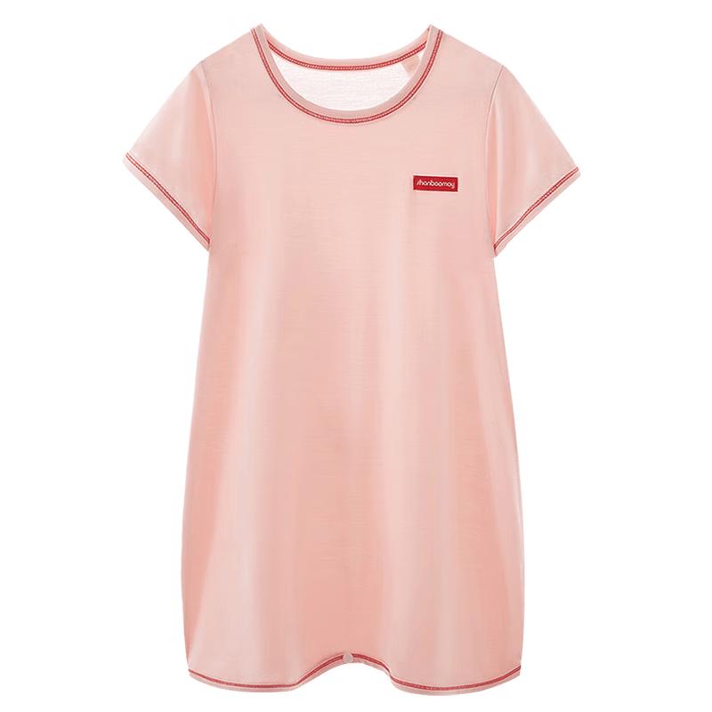 Unisex Kids Lenzing Modal Summer Sleep Robe Pajamas 120 мечтательный розовый