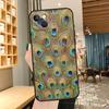 Peacock Feathers Phone Case For iPhone 16 17 Pro Max 15 14 13 11 12 Pro Max Mini 15 16 Plus 16e 17 Air Cover