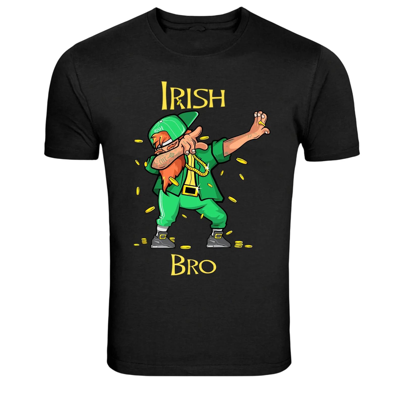 Irish Bro Leprechaun Dabbing Graphic T-Shirt XXXL