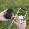 Hook Loop Closure Stethoscope Holder Clip PU Leather Durable Stethoscope Storage Bag Magnetic Holder Compact