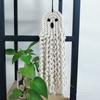 Halloween Decoration Hand-Woven White Spooky Ghost Pendants Wall Ceiling Hanging Ornaments Party Home Decor