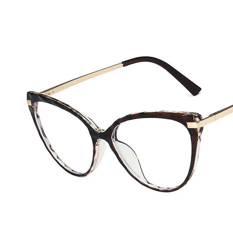 Metal Irregular Rhombus Frame Women'S Nearsighted Glasses Anti-Glare Spring Hinges Myopia Glasses -0.5 -1.0 -2.0 To -6.0