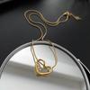 Simple Heart Necklace Ladies Simple Heart Pendant Fashion Thin Chain Necklace Korean Ladies Pendant Jewelry Gifts 2024 New