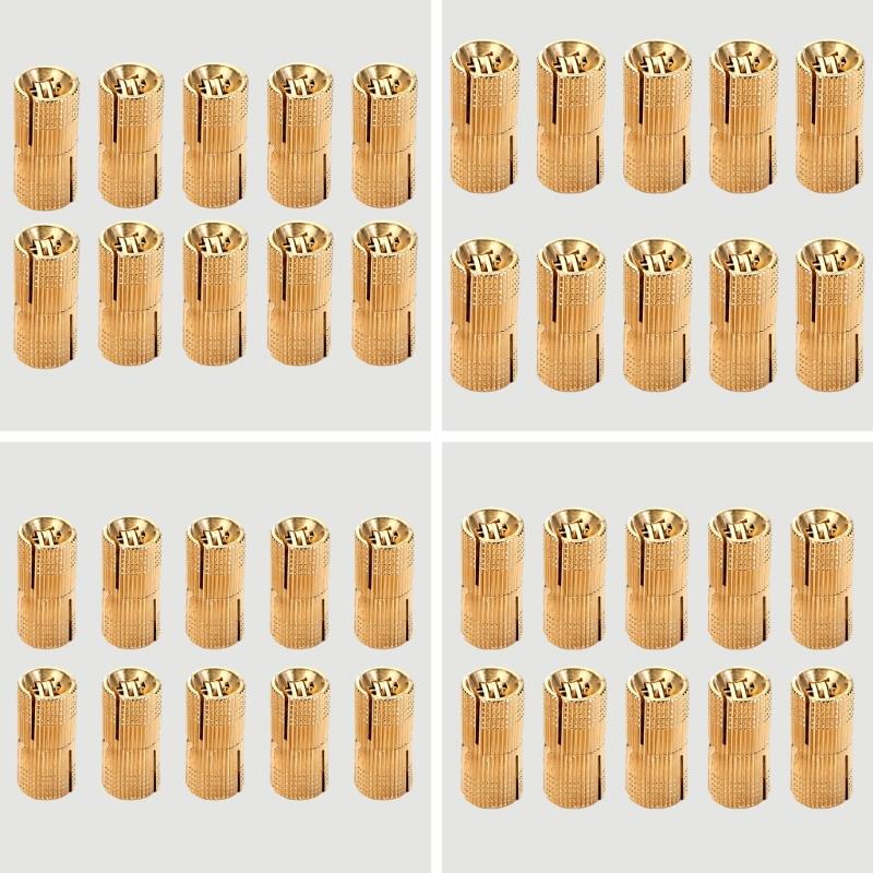 10Pcs Furniture Brass Concealed Hinges Cylindrical Hinges Small Barrels Hinges for Jewelry Keepsake Box Cabinet Door