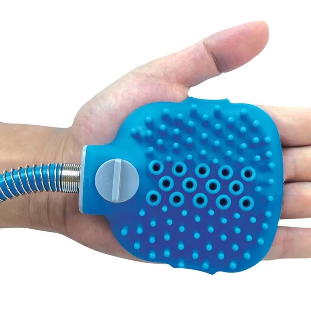Massage Function Dog Massage Brush Shower Head Design Pet Bathing Brush  Pet Grooming