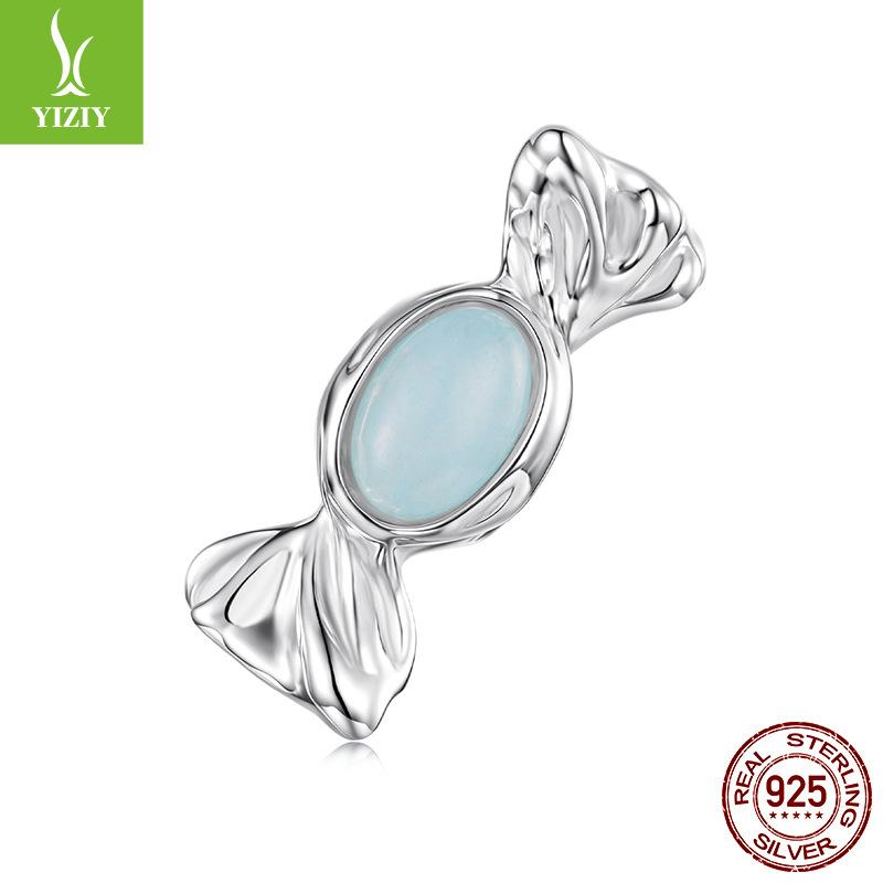 S925 Sterling Silver Sweet Candy Beaded Accessories Romantic Surprise Tianhe Stone Bracelet Beads