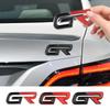 3D Metal GR Letters Emblem Decal Front Grill Rear Trunk Badge Sticker for Gazoo Racing Sport Motor Accessories
