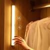 LED Motion Sensor Light Wireless Rechargeable Strip Night Light Magnetic Mount Smart Closet Cabinet Lighting