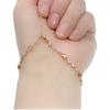 Purple Gold-Plated Rose Gold Color Gold Purple Gold Daily Wear Shiny Transfer Bead Bracelet Women'S High Sense