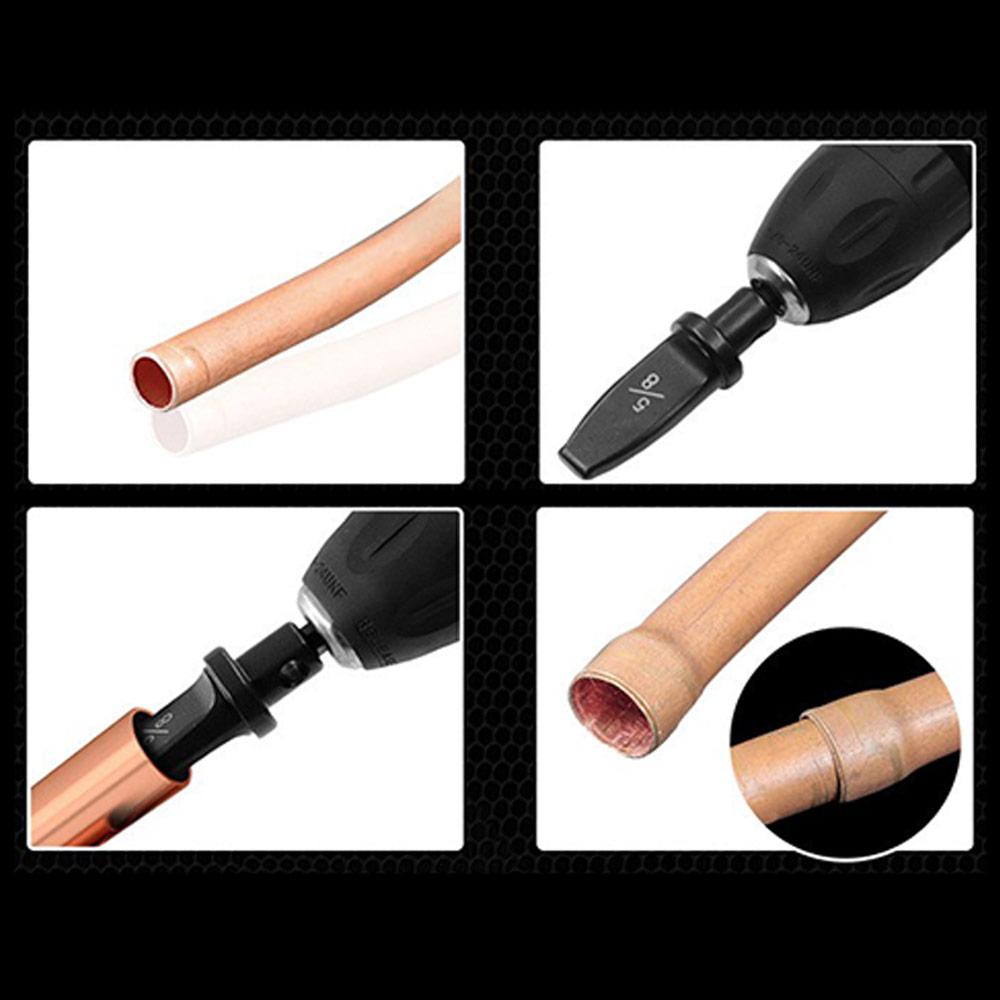 Copper pipe expansion drill bit set 1/4 inch air conditioner refrigerator copper pipe special installation tool pipe expander