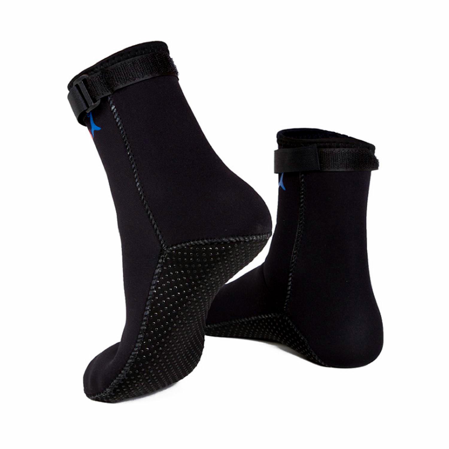 

3mm Non-slip Warm Diving & Surfing Socks for Beach, Swimming, Freediving & Snorkeling S (36-38) чорний