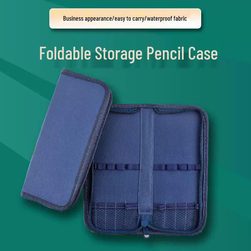 Grenzüberschreitende Reißverschluss-Ständer-Tasche für Stifte und Make-up-Pinsel