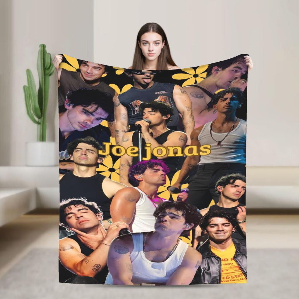 Joe Jonas Joecation Blanket Quality Warm  Throw Blanket Winter Students Living Room Pattern Bedspread