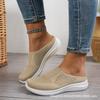 Spring New Comfortable and Versatile Breathable Non-slip Soft-soled Women's Shoes Half-drag Lazy One-pedal Casual Women's Mesh Shoes