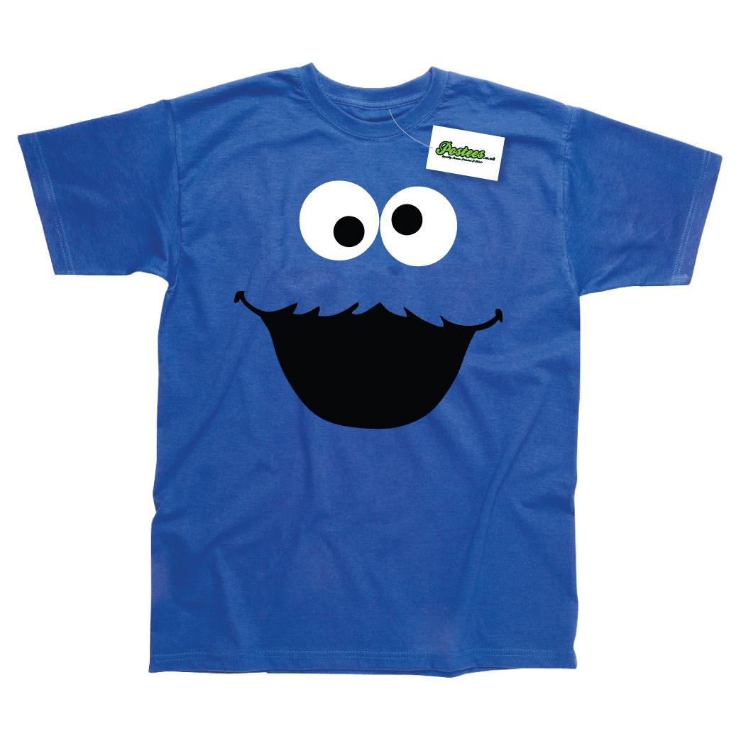 Cookie Monster Inspired Kids Printed T-shirt XXXL
