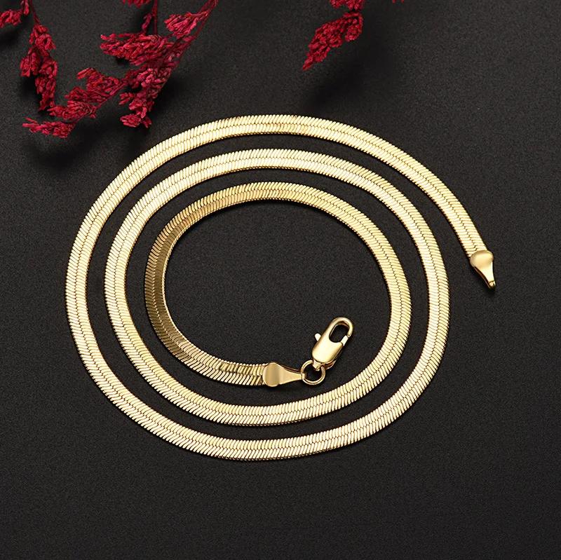 1MM 925 Sterling Silver Chain Fashion Sliver Necklace High Quality Snake Chain For Men And Women Jewelry