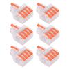 15Pcs Wire Conductor Connector Lever Splicing Terminal Transparent Set Kit DF‑14