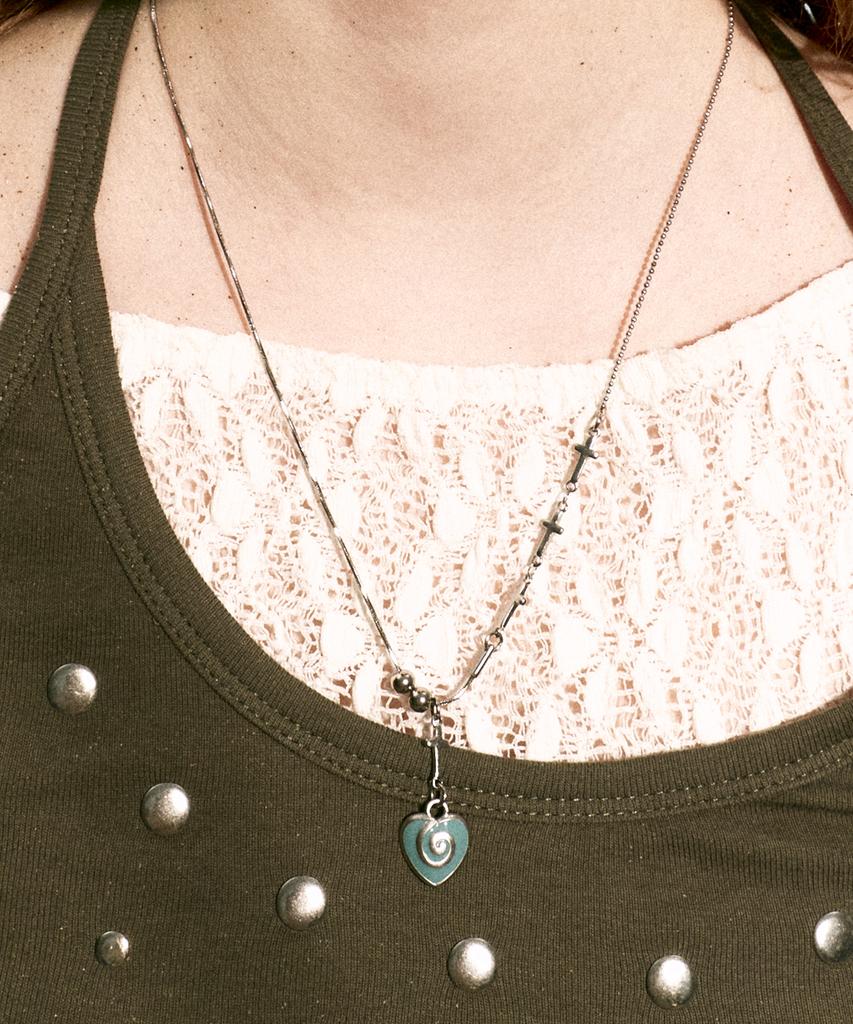 Nff Heartmaze Necklace-Blue