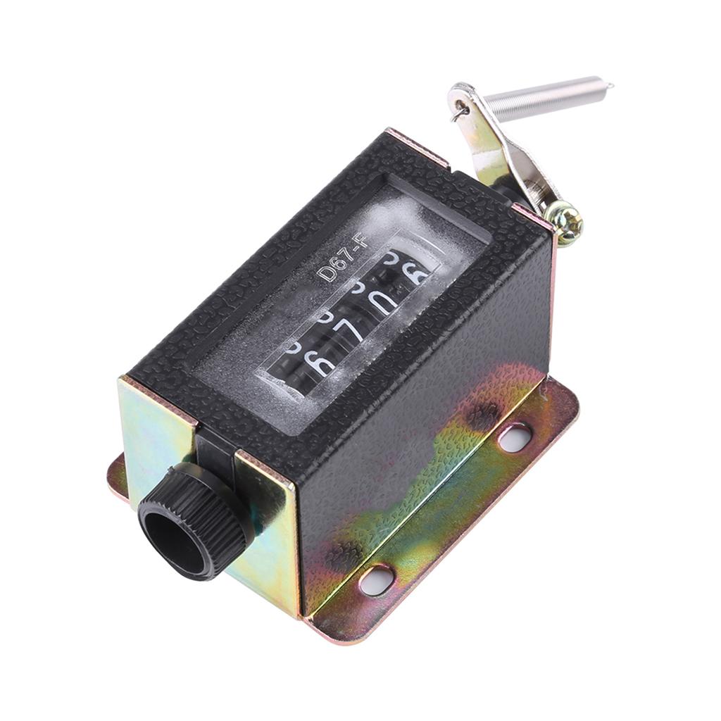 D67‑F 5 Digit Mechanical Resettable Manual Hand Pull Stroke Tally Counter Mechanical Counter