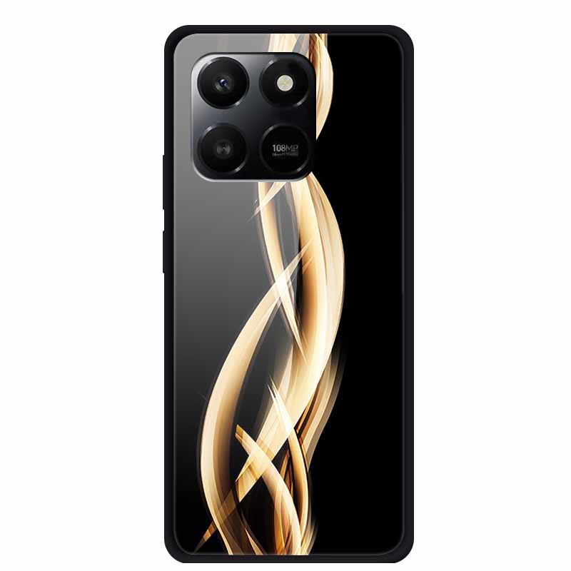 Glass Case For Honor X7d Play 10T 5G Case Soft Bumper Hard Tempered Glass Back Cover For Honor 400 Smart 2025 Phone Cases Fundas