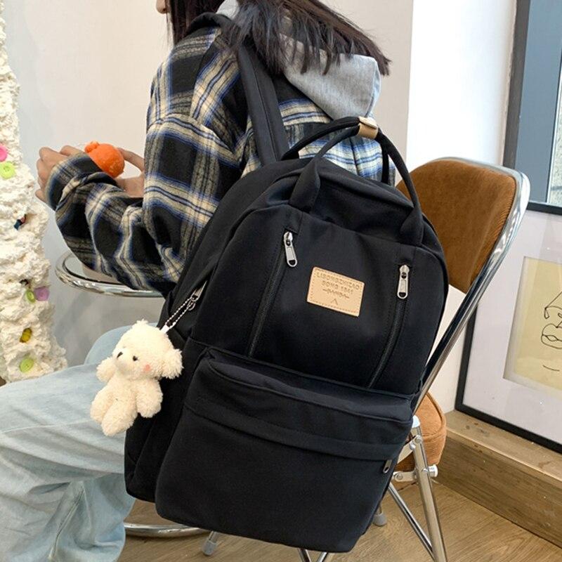 Zaino da donna Zaini impermeabili in nylon per ragazze adolescenti High  School Preppy Female School Bag Backpack Travel acquista in modo economico  — spedizione gratuita, recensioni reali con foto — Joom