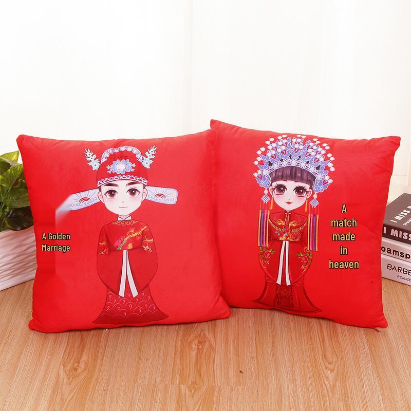 Wedding Bed-Pressing Doll Pair: Complete Plush Toy Set for Wedding Room Decor Default Option