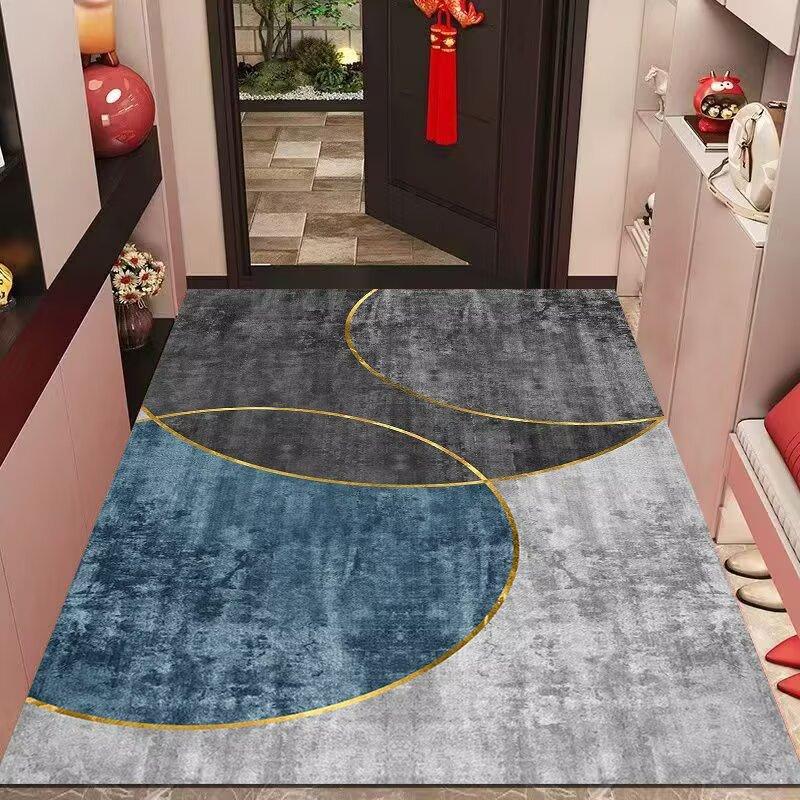 Entrance Carpet At The Foyer Dirt Resistant Crystal Velvet Carpets Absorbent Foot Mats Door Mats