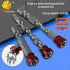 Magnetic Ring Screwdriver: Dual-Head Electric Drill & Pneumatic Nunchaku with Strong Magnetic Cross Head.