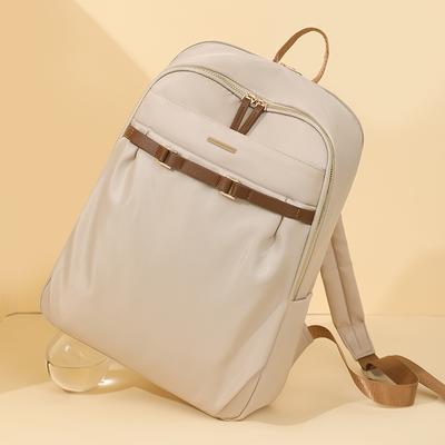 Mochila de Nailon Color Sólido Mochila de Viaje para Mujer Mochila Escolar para Estudiantes