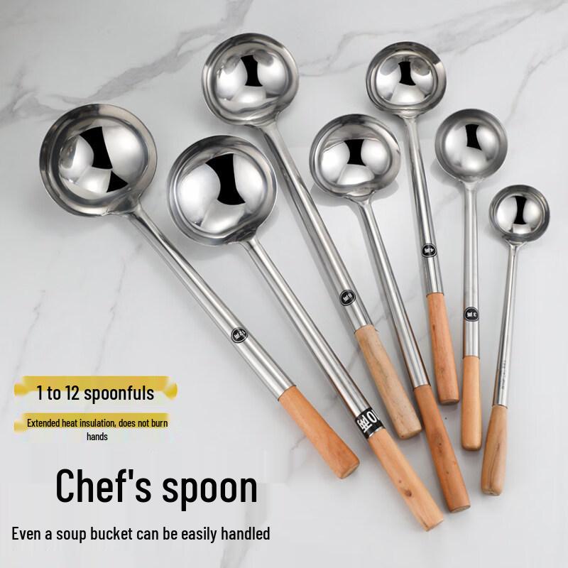 Extra Thick Stainless Steel Serving & Cooking Spoon
