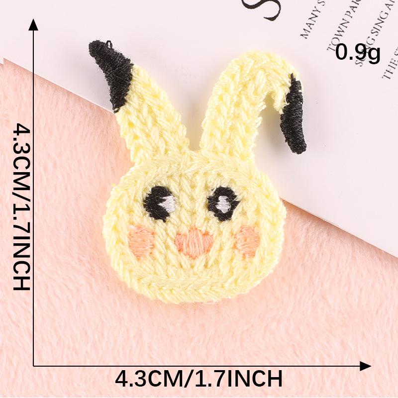 Hand Account Diy Patch Computer Embroidery Label Small Animal Clothing Hair Accessories Fabric Label Water Soluble Chapter Embroidery Cloth Sticker