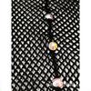 Popular Latin Dance Fishnet Tights In Caramel Color with Hard Mesh and Colorful Rhinestones for Women