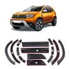 Poszerzenia i Listwy Ochronne Na Drzwi Komplet Czarne Dacia Duster 2018 Do 2023